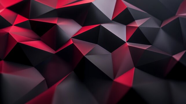 Abstract red and black geometric background