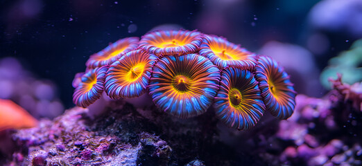 Beautiful corals, marine animals.