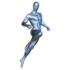 男性サイボーグ　3DCGレンダリング