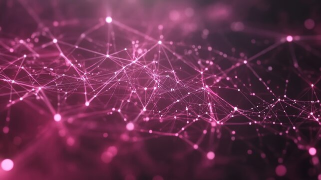 Abstract pink network connection background