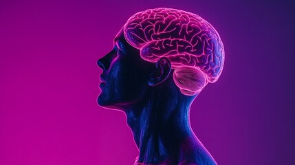 Obraz premium Human Brain Anatomy: A Visual Representation of the Brain's Structure and Function.