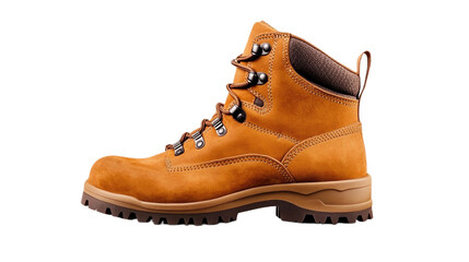 Durable brown hiking boots suitable for Canadian trails and snowy conditions