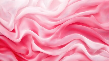Flowing pink fabric texture studio setting textile close-up soft lighting abstract conceptual design