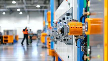 Engineer Fine Tuning Robotic Arm in Modern Industrial Facility