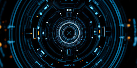 Futuristic Jarvis Interface: A Digital World Unveiled