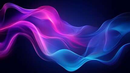 Vibrant blue and pink abstract waves, perfect for backgrounds or designs.