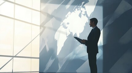 Consultant Reviewing Global Compliance Regulations