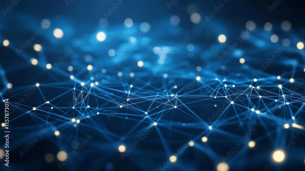 Poster abstract network connection background.