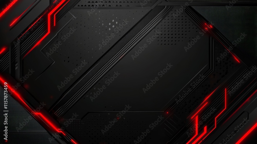 Poster abstract dark red and black tech background