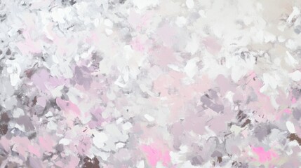 Fototapeta premium Soft pastel abstract compositions with clusters of shimmering silver and pink fragments, blending organic textures and a digital aesthetic, evoking elegance and modernity. Background