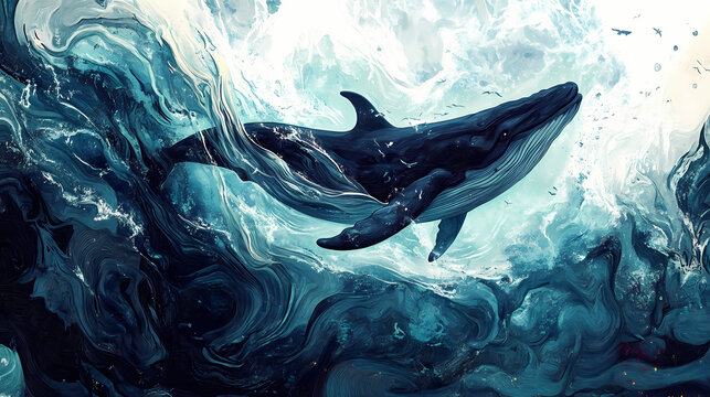 Kot i myszka. Thalassic. Illustration