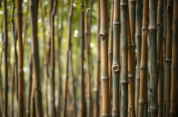 Fototapeta premium Wabi-Sabi Bamboo Forest Scene