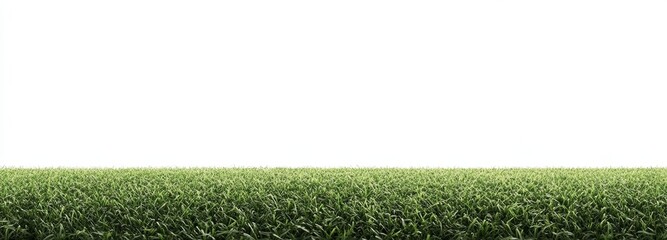 green grass isolated on white background