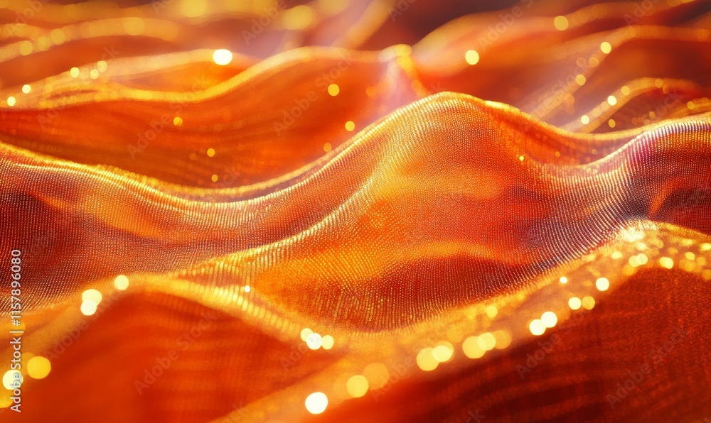 Aufkleber digital background. analytics representation. wave of particles.