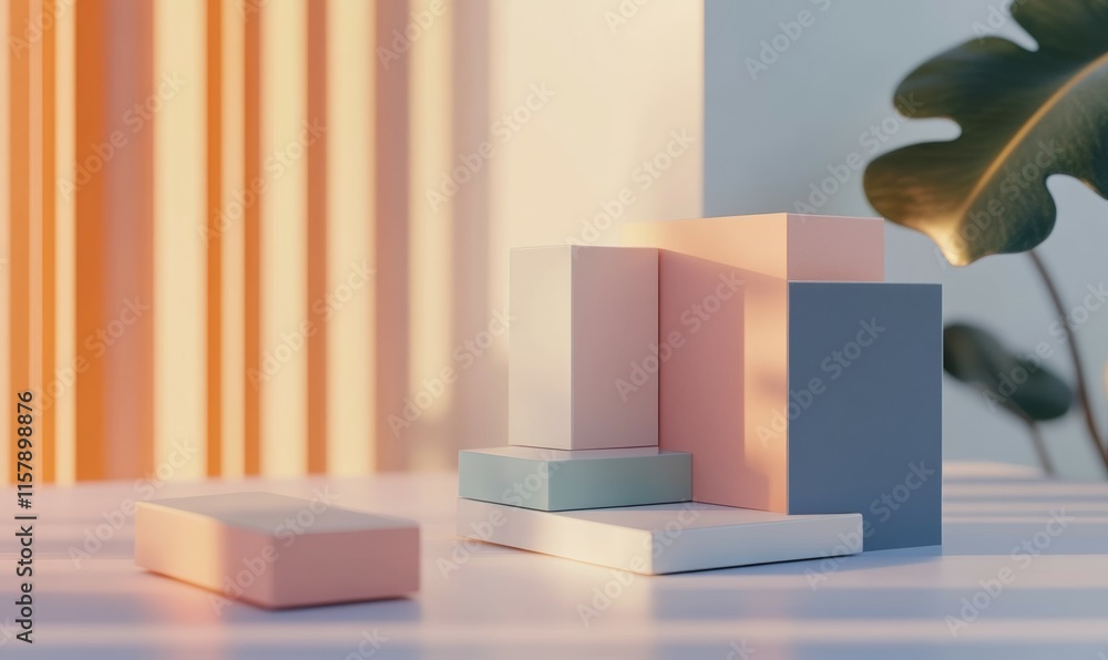 Poster an illustration of a deck of playing cards isolated on a white table in a 3d rendering