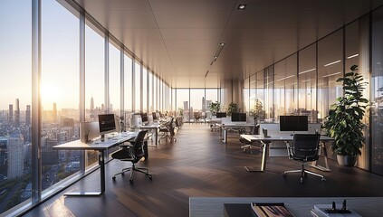 interior of a modern office