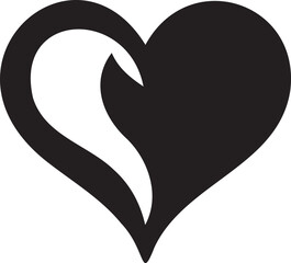 A simple and modern heart icon with clean lines, symbolizing love, care, and passion. Perfect for Valentine's designs, healthcare themes, and romantic projects in both digital and print media.