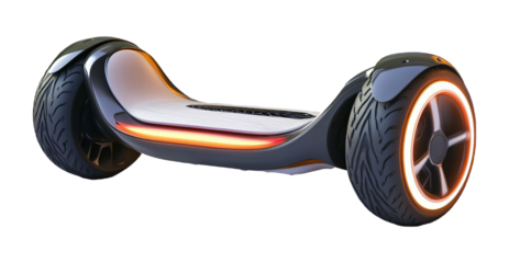 Hoverboard Isolated on White Background - Personal Transporter