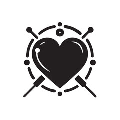 A simple and modern heart icon with clean lines, symbolizing love, care, and passion. Perfect for Valentine's designs, healthcare themes, and romantic projects in both digital and print media.