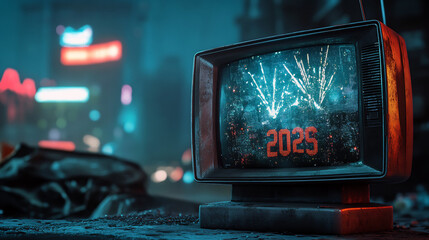 Futuristic New Year's Celebration