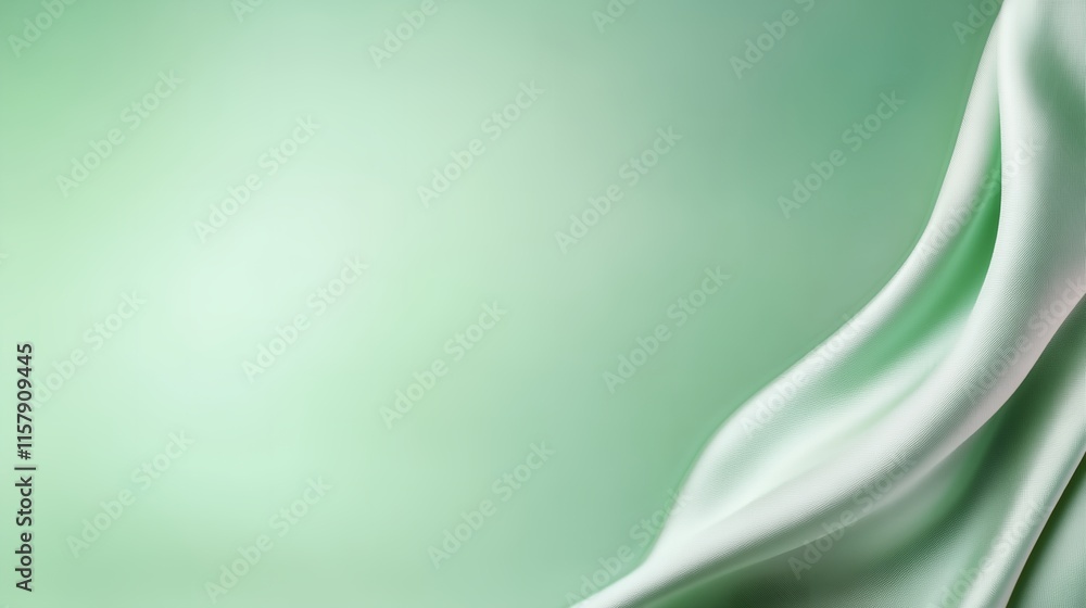 Canvas Prints green background with a white fabric on it.