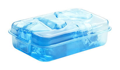 Ice Pack for Lunchbox to Keep Food Fresh - Isolated on White Background