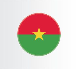 Burkina Faso country flag concept with grunge design suitable for a logo icon design	