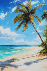 palm tree on the beach