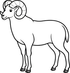 bighorn sheep silhouette (7).eps