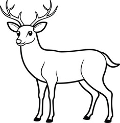deer silhouette vector