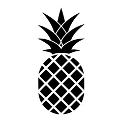 Obraz premium Iconic Black and White Pineapple - High-Quality Minimalist Art for Decor, Ads, and Digital Projects