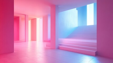 Modern Indoor Space with Soft Lighting Design