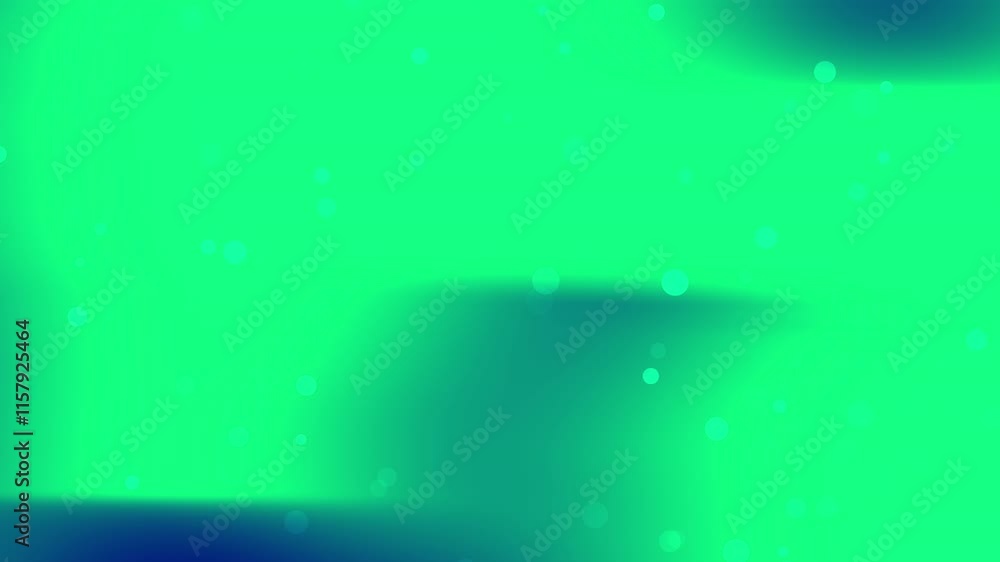 Poster abstract green blue gradient background with floating circles