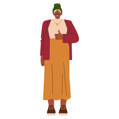 Businesswoman. Flat Vector Illustration