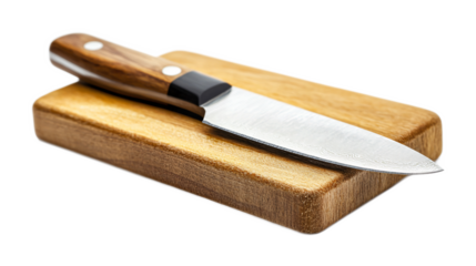 Knife Block for Safe Knife Storage - Isolated on White Background