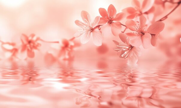 Salmon Pink Fall Wallpaper.