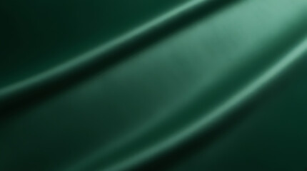 Obraz premium Beautiful smooth elegant wavy emerald green satin silk luxury cloth fabric texture, abstract background design. Card or banner