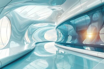 Futuristic architecture background