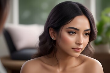 Naklejka premium Beauty Cream Model