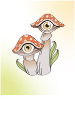 tattoo ideas mushroom cute tattoo 
