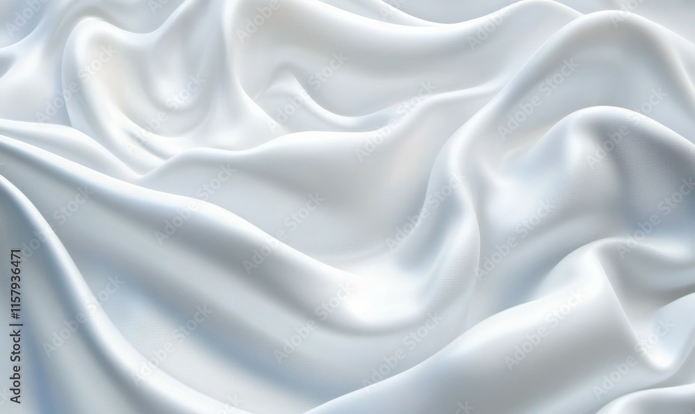 Poster undulating white surface with copy-space. contemporary 3d abstract background