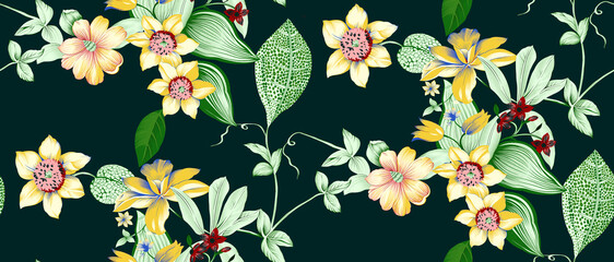 Digital Abstract Allover Pattern Design in high Resolution ; Creative Art