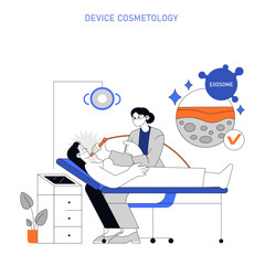 Exosomes. Flat Vector Illustration