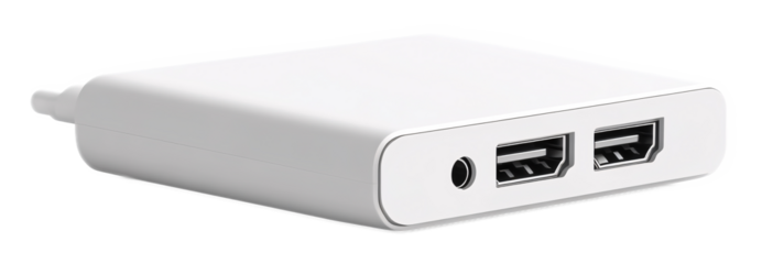 Portable Laptop Charger Isolated on White Background