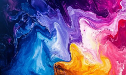 Fototapeta premium Using contrasting colors and textures in an abstract painting