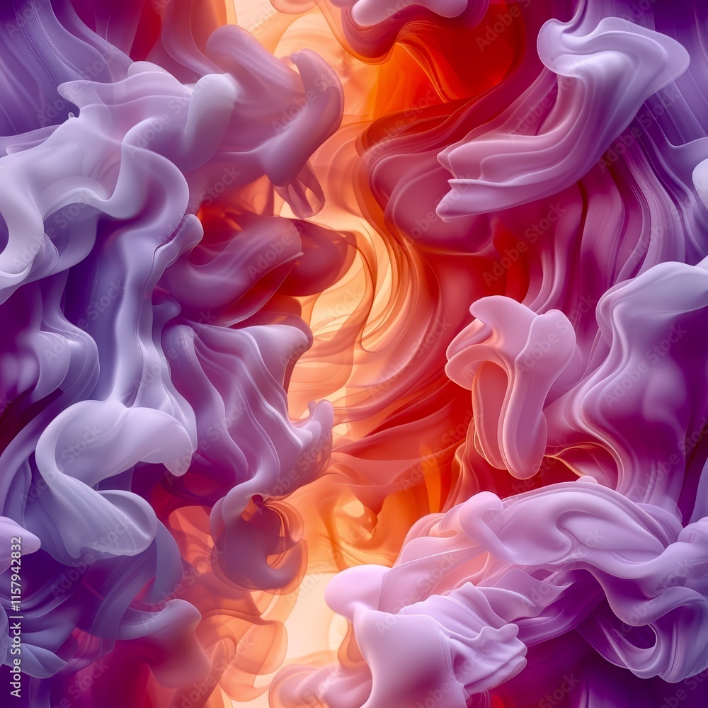 Aufkleber rich colors blend together in this abstract representation, showcasing a captivating interplay of wa
