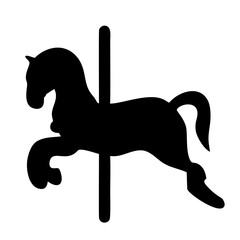 horses on the carousel