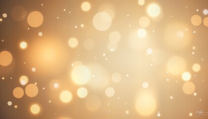 Abstract cream background features beautiful blur of golden festival lights. Festive celebration atmosphere. Soft golden bokeh lights create magical ambience. Ideal for holiday events. Image evokes