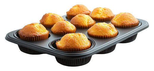 Mini Muffin Tray for Bite-Sized Treats - Isolated on White Background