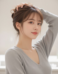 Fototapeta premium Ai female model